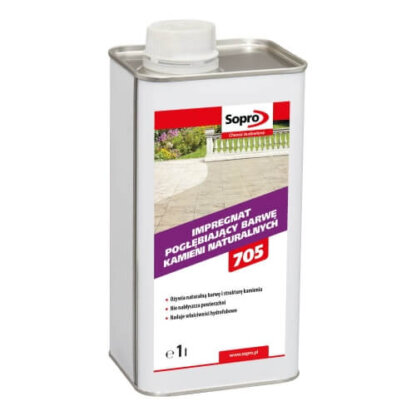 Sopro Naturstein Farbvertiefer 705 – Marmor, Natur- und Betonwerksteinbeläge – 1 Liter