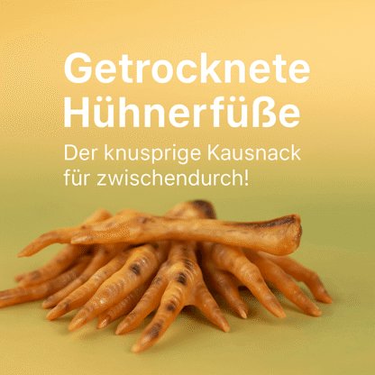 Getrocknete Hühnerfüße 1kg - ca. 63 Stück pro Packung