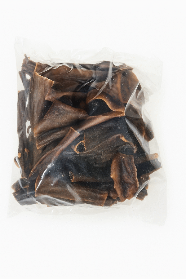 Getrocknete Rinderhaut – Premium Naturkauartikel für Hunde (1 k g) – Bild 2