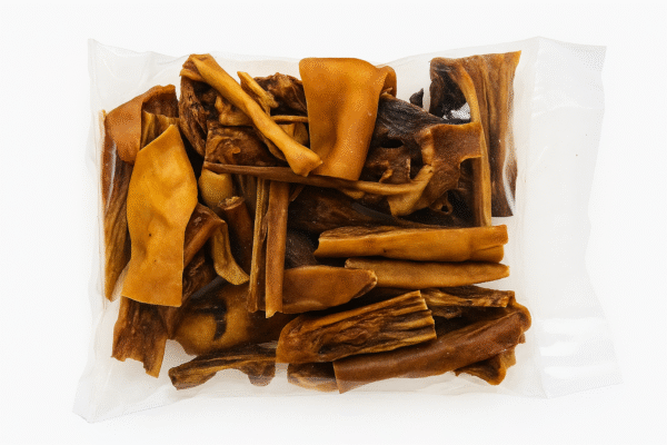 Getrocknete Rinderhaut – Premium Naturkauartikel für Hunde (1 k g) – Bild 2